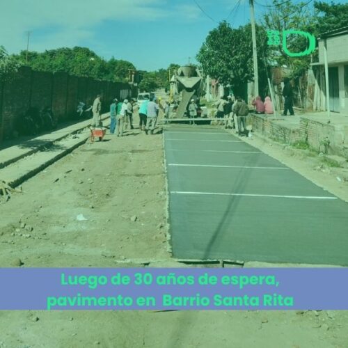 Franco Hernández Berni acelera el pavimento en Santa Rita y rompe una espera histórica de más de 30 años